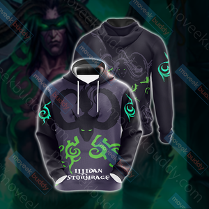World Of Warcraft - Illidan Stormrage Unisex 3D T-shirt Hoodie S 