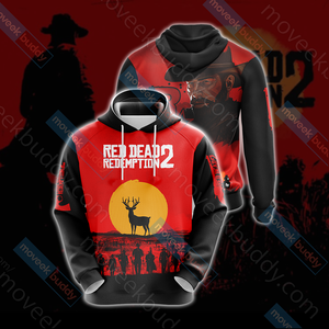 Red Dead Redemption 2 New Look Unisex 3D T-shirt Hoodie S 