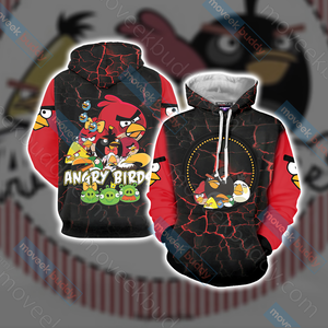 Angry Birds Unisex 3D T-shirt Hoodie S 