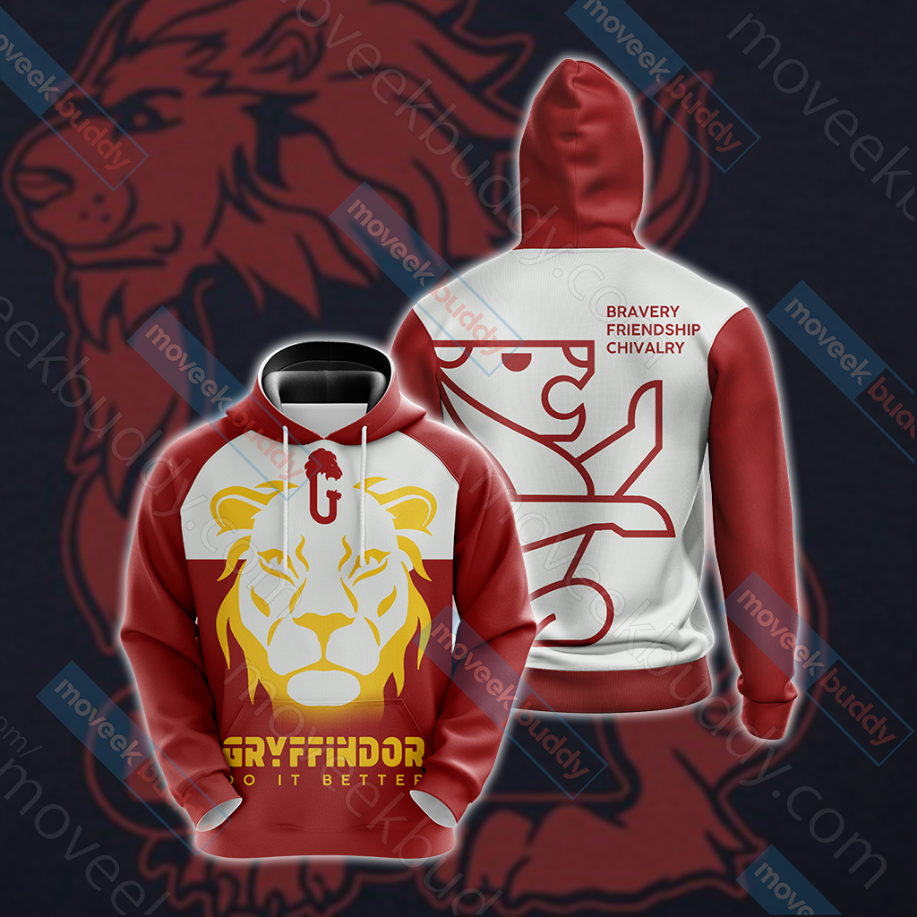 Harry Potter - Gryffindor House Version Wackystyle Unisex 3D T-shirt Hoodie S 