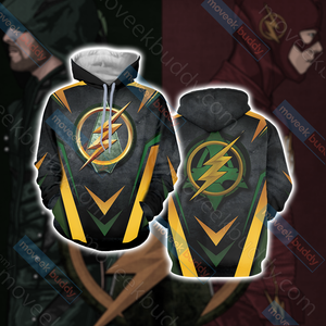 Arrow and Flash New Version Unisex 3D T-shirt Hoodie S 
