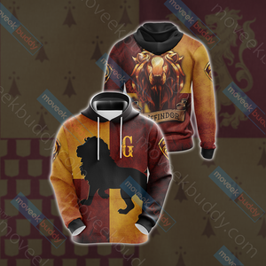 Gryffindor Lion Harry Potter New Look Unisex 3D T-shirt Hoodie S 