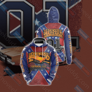 The Dukes Of Hazzard General Lee Unisex 3D T-shirt Hoodie S 