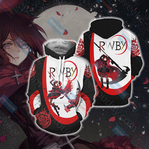 RWBY - Ruby Rose New Unisex 3D T-shirt Hoodie S 