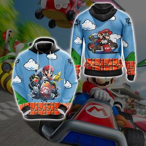 Mario Cart Unisex 3D T-shirt Hoodie S 