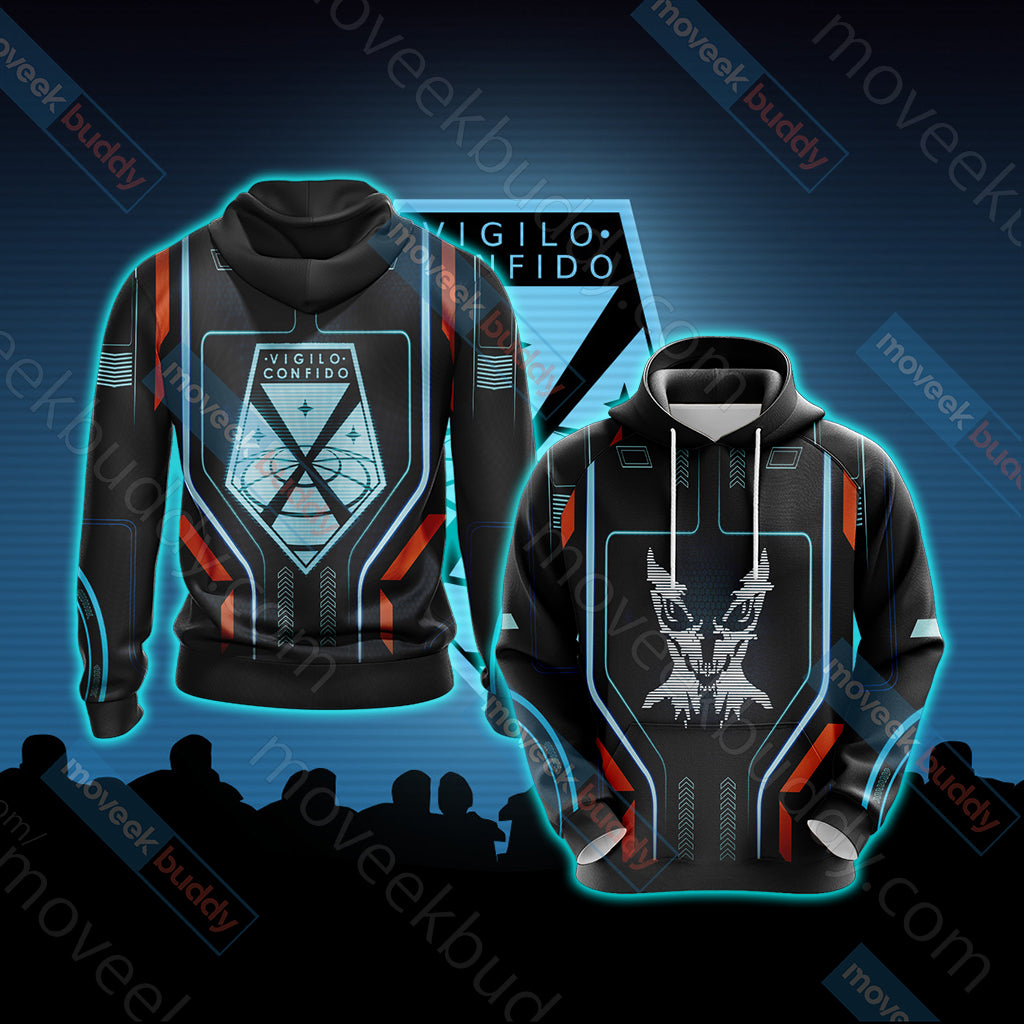 X-COM Unisex 3D T-shirt Hoodie S 