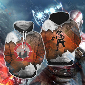 God Of War - Kratos New Style Unisex 3D T-shirt Hoodie S 