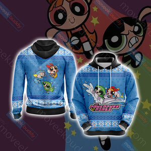 The Powerpuff Girls Christmas Style Unisex 3D T-shirt Hoodie S 