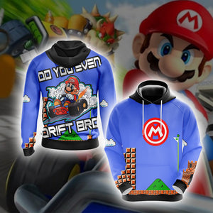 Mario Drift Unisex 3D T-shirt Hoodie S 
