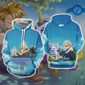 Digimon Matt And Gabumon Unisex 3D T-shirt Hoodie S 