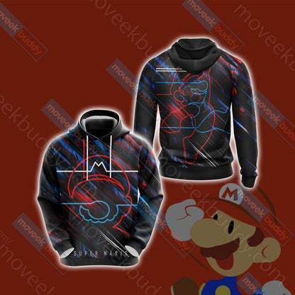 Super Mario Minimalist Unisex 3D T-shirt Hoodie S 