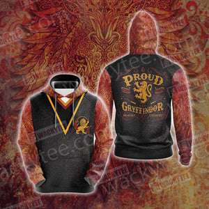 Harry Potter - Proud Gryffindor Unisex 3D T-shirt Hoodie S 