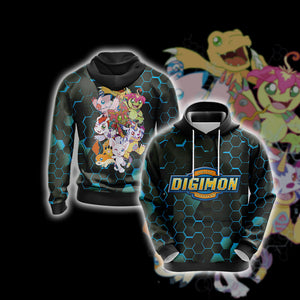 Digimon New Version Unisex 3D T-shirt Hoodie S 