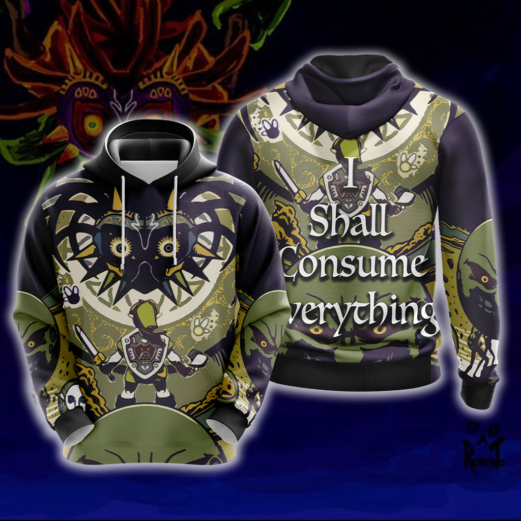 The Legend Of Zelda - I Shall Consume Everything Unisex 3D T-shirt Zip Hoodie Pullover Hoodie Hoodie S 