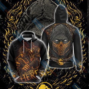 Mortal Kombat Scorpion New Style Unisex 3D T-shirt Hoodie S 