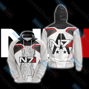 Mass Effect - N7  New Style Unisex 3D T-shirt Hoodie S 