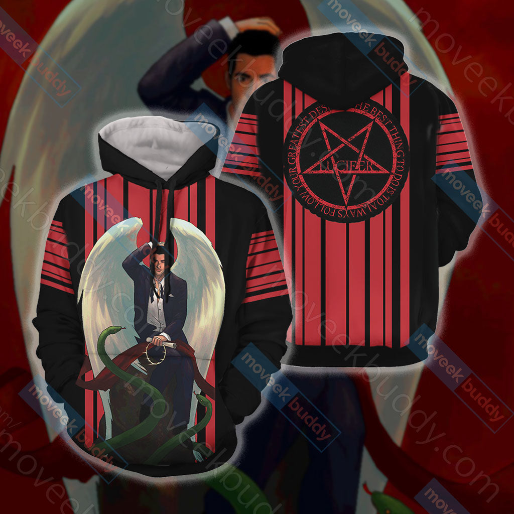 Lucifer New Look Unisex 3D T-shirt Hoodie S 