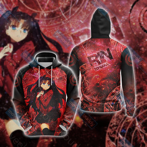 Fate / Stay Night - Rin Unisex 3D T-shirt Hoodie S 