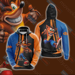 Crash Bandicoot New Look Unisex 3D T-shirt Hoodie S 