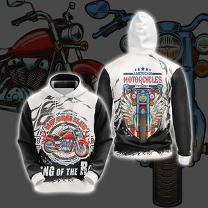 American Motorcycles King Of The Road Unisex 3D T-shirt Hoodie S 