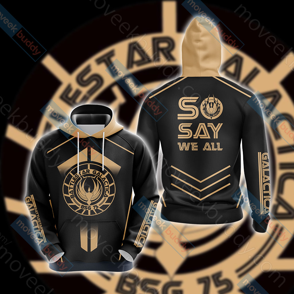 Battlestar Galactica New Look Unisex 3D T-shirt Hoodie S 