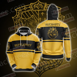 Harry Potter - Hufflepuff House Wacky New Style Unisex 3D T-shirt Hoodie S 