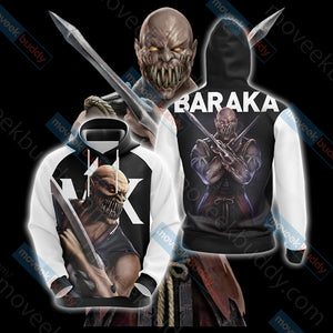 Mortal Kombat Baraka New Unisex 3D T-shirt Hoodie S 