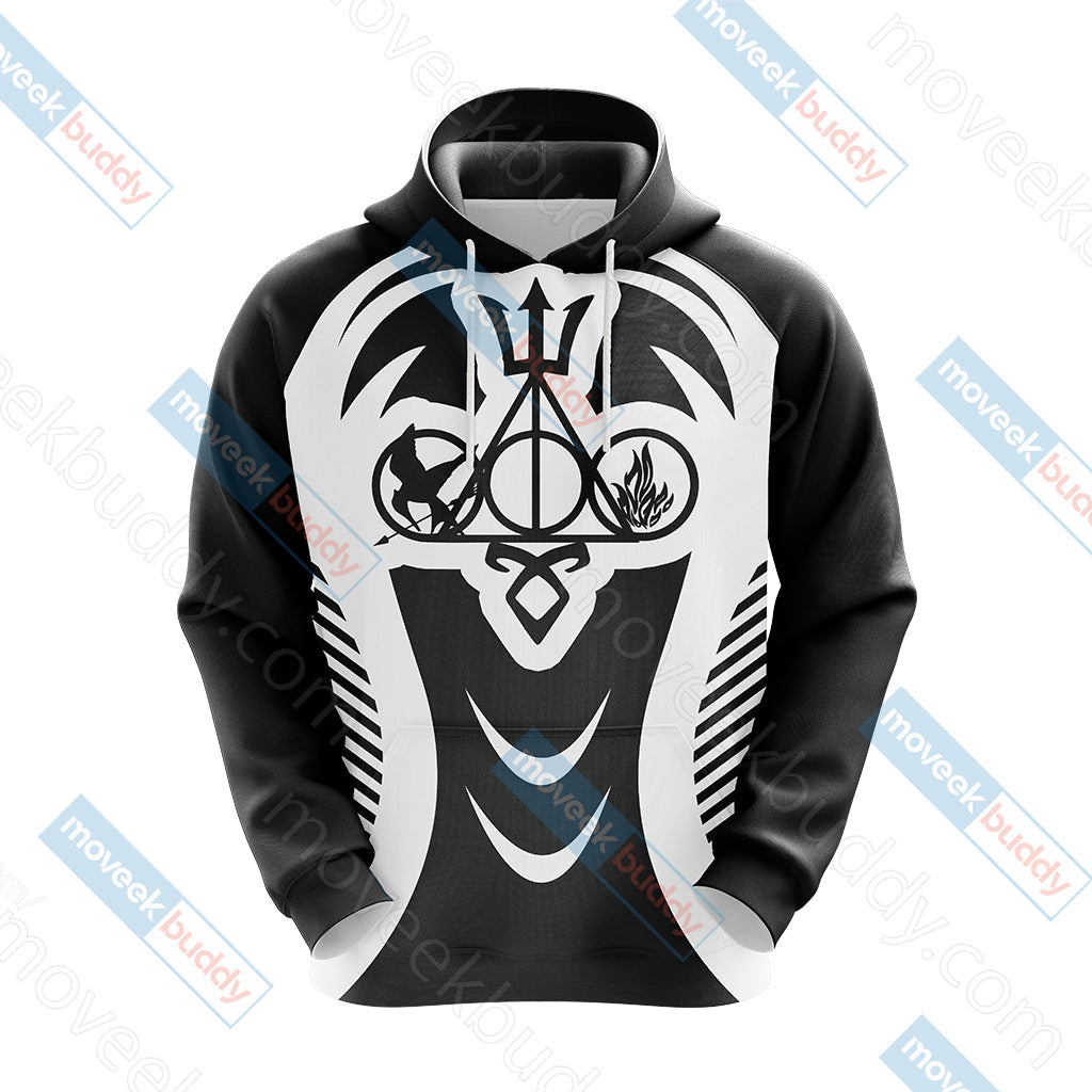 Harry Potter Divergent Percy Jackson The Hunger Games The Mortal Instruments Unisex 3D T-shirt   