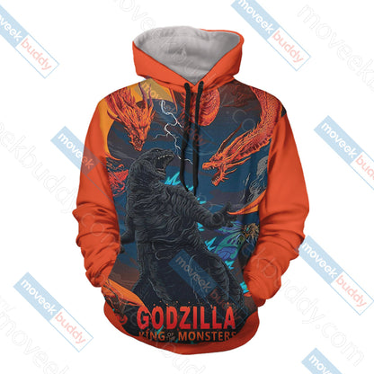 Godzilla King Of The Monsters Unisex 3D T-shirt   
