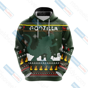 Godzilla King Of The Monsters Knitting Style Unisex 3D T-shirt   