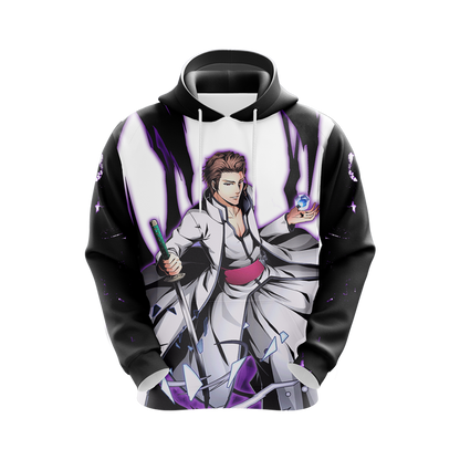 Bleach Aizen Sōsuke Unisex 3D T-shirt Zip Hoodie Pullover Hoodie   
