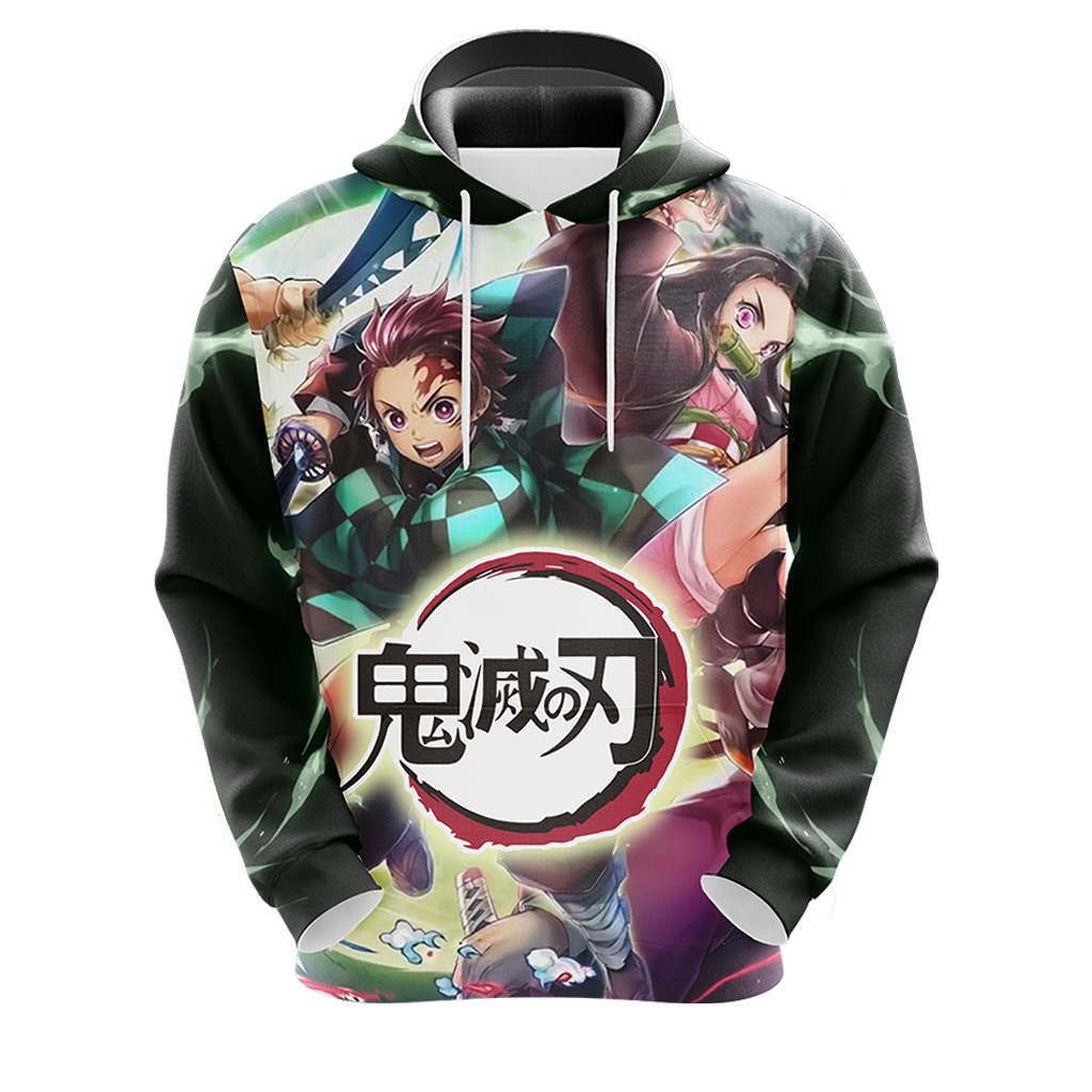Demon Slayer: Kimetsu no Yaiba Unisex 3D T-shirt Zip Hoodie Pullover Hoodie   