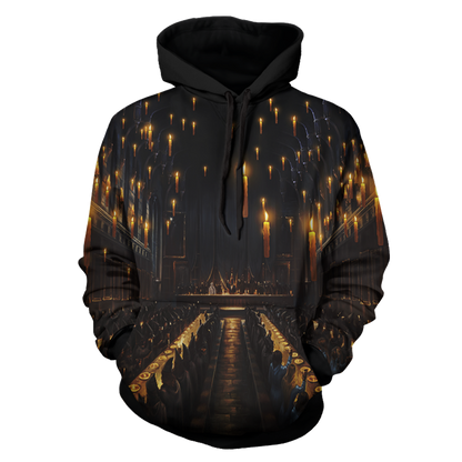 The Great Hall Harry Potter Unisex 3D T-shirt   