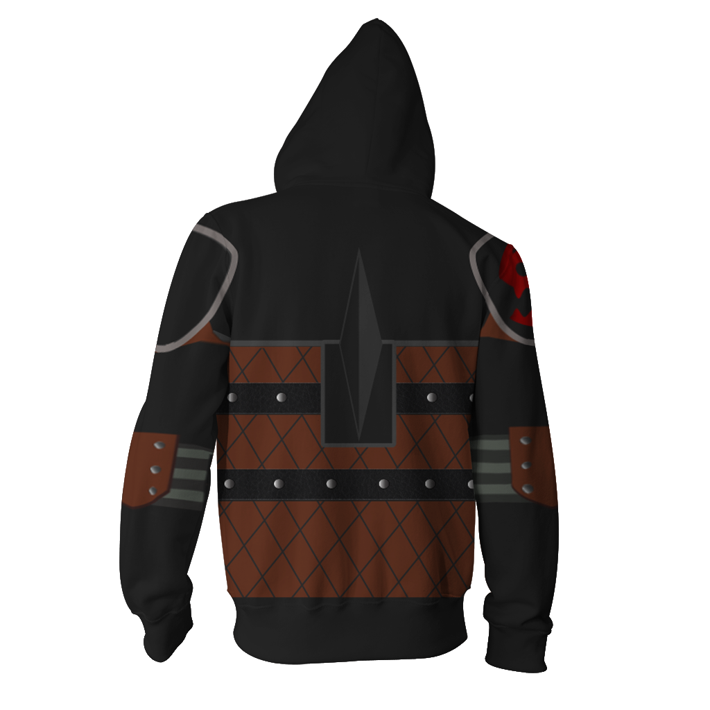 How To Train Your Dragon Hiccup Cosplay Zip Up Hoodie Jacket   