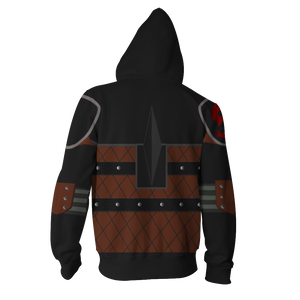 How To Train Your Dragon Hiccup Cosplay Zip Up Hoodie Jacket   
