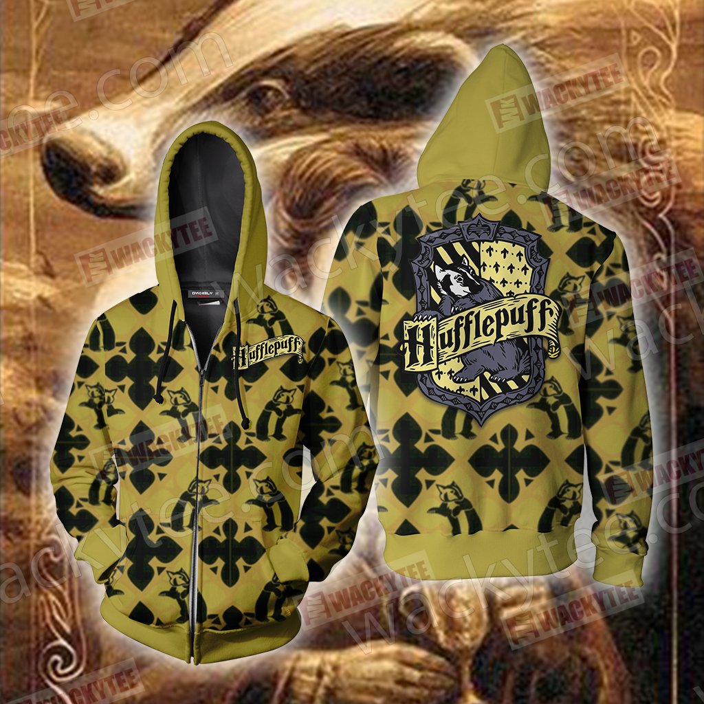 Harry Potter - Loyal Like A Hufflepuff Zip Up Hoodie S  