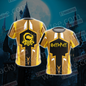 Harry Potter Hogwarts Castle - Hufflepuff House Wacky Style New Collection Unisex 3D T-shirt   