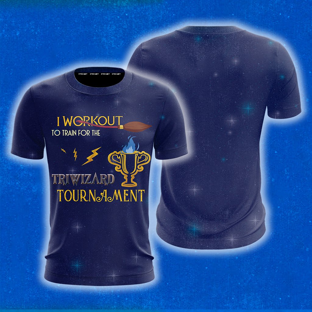 I Workout To Train For The Triwizard Tournament Harry Potter T-shirt Tank Top T-shirt S 