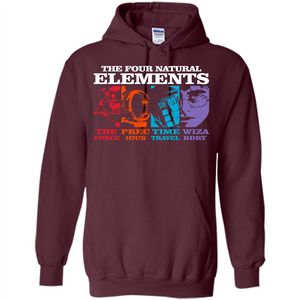 Movie T-shirt The Four Natural Elements T-shirt Maroon S 