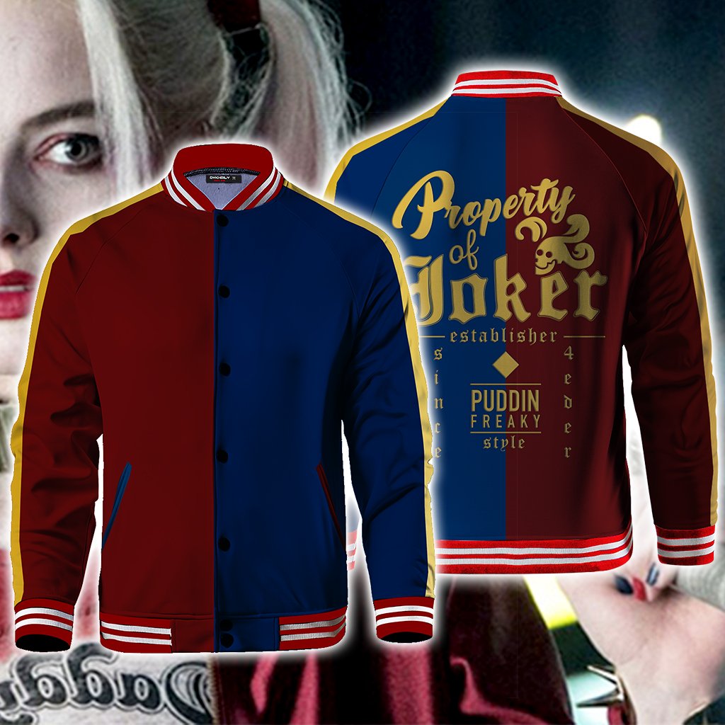 Harley Quinn Cosplay Baseball Jacket US/EU XXS (ASIAN S)  