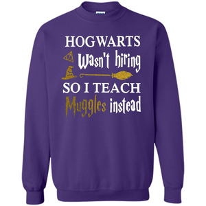 I Teach Muggles Instead T-shirt Purple S 
