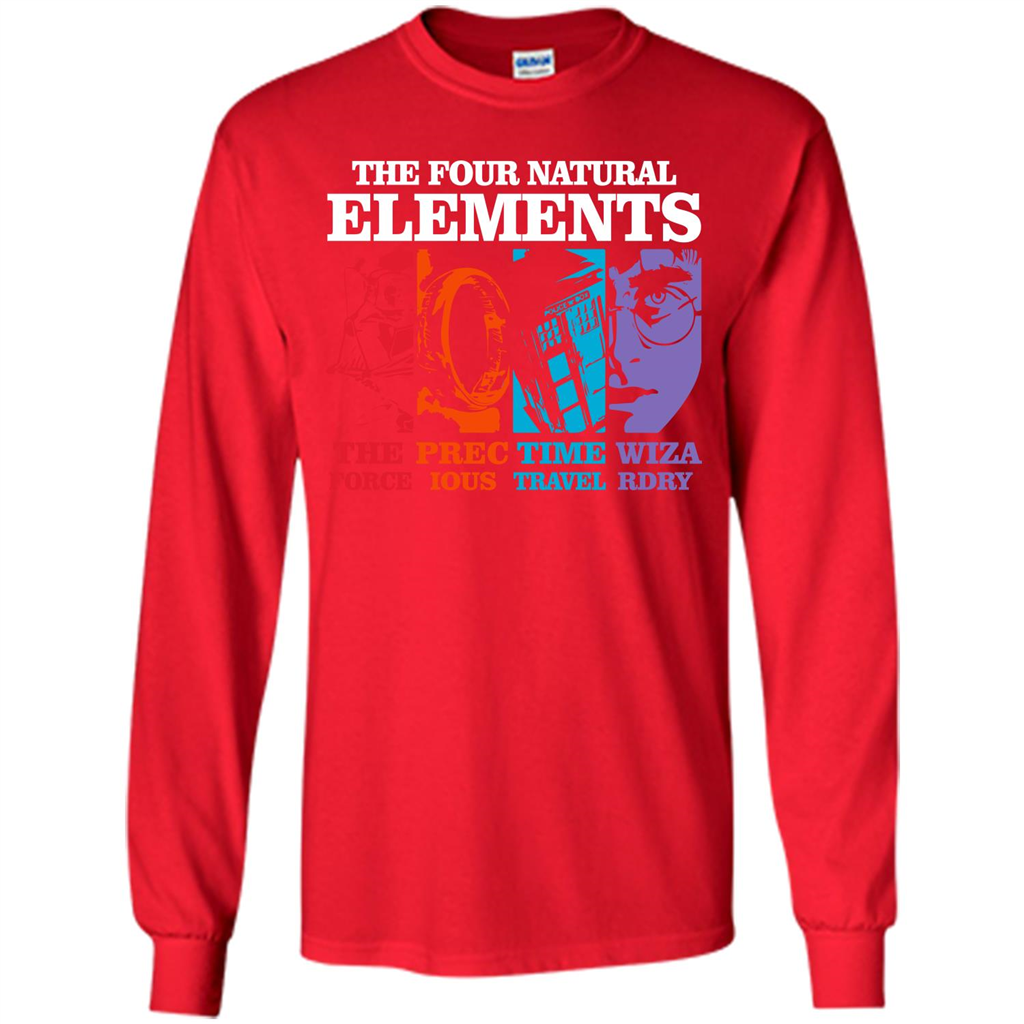 Movie T-shirt The Four Natural Elements T-shirt Red S 