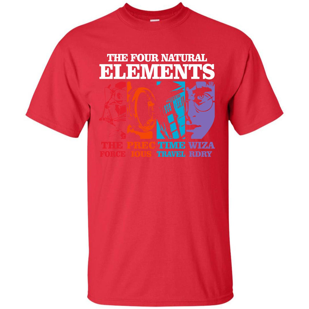 Movie T-shirt The Four Natural Elements T-shirt Red S 