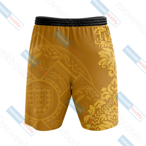 Harry Potter - Loyal Like A Hufflepuff Version Lifestyle Unisex Beach Shorts   