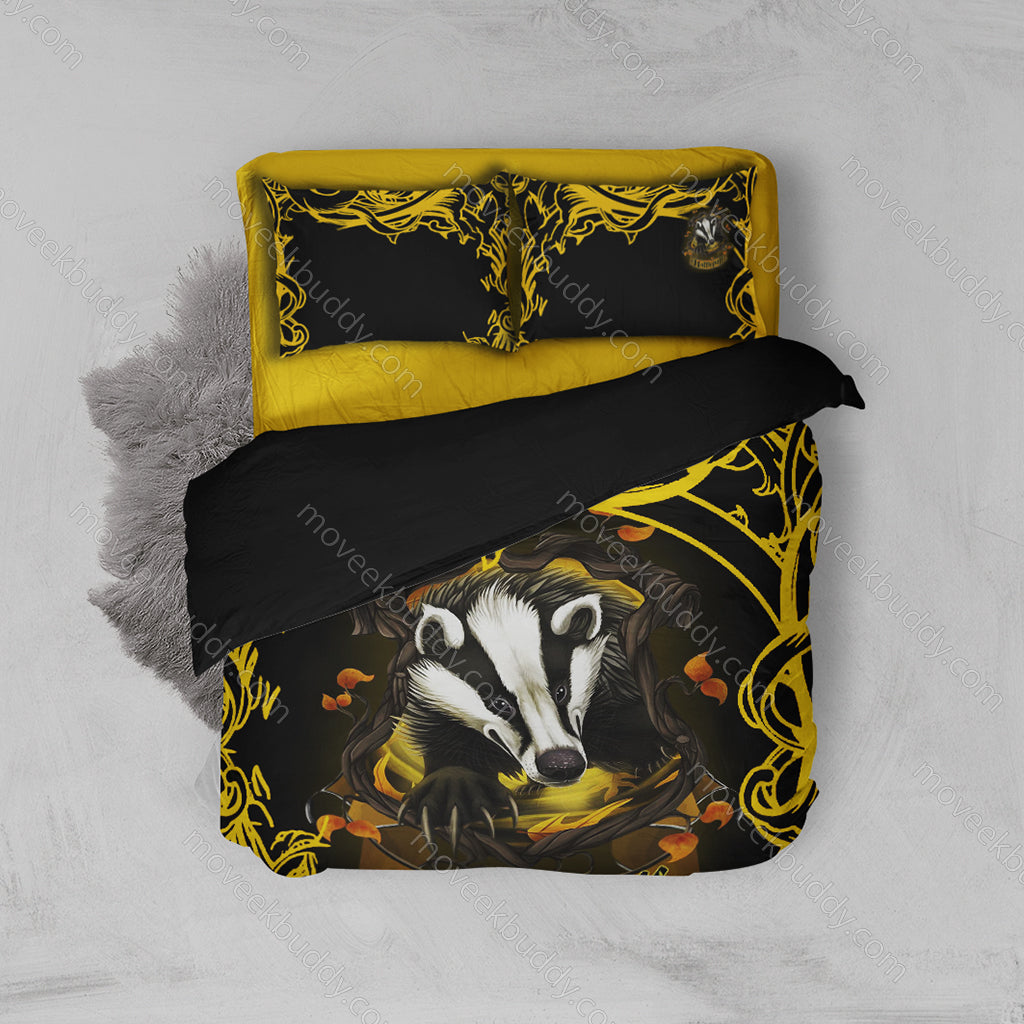 Loyal Like A Hufflepuff Harry Potter New Look Bed Set Twin (3PCS)  