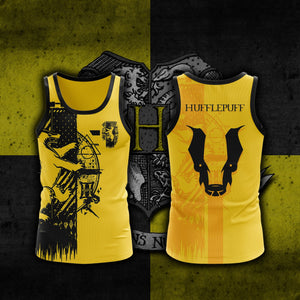 Quidditch Hufflepuff Harry Potter Unisex 3D T-shirt Tank Top S 