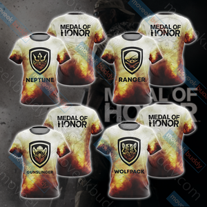 Medal of Honor - Ganger Unisex 3D T-shirt   