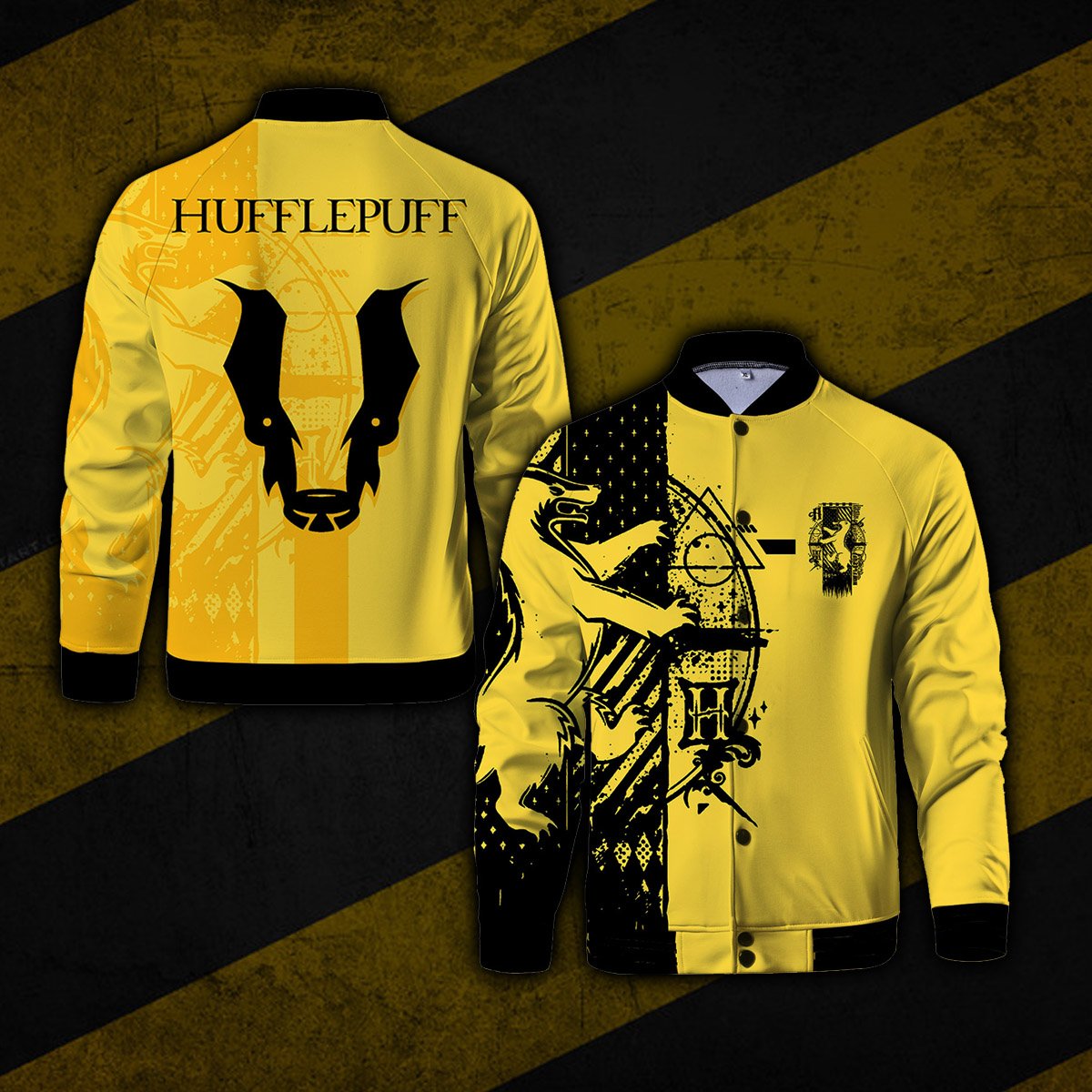 Quidditch Hufflepuff Harry Potter Baseball Jacket US/EU XXS (ASIAN S)  