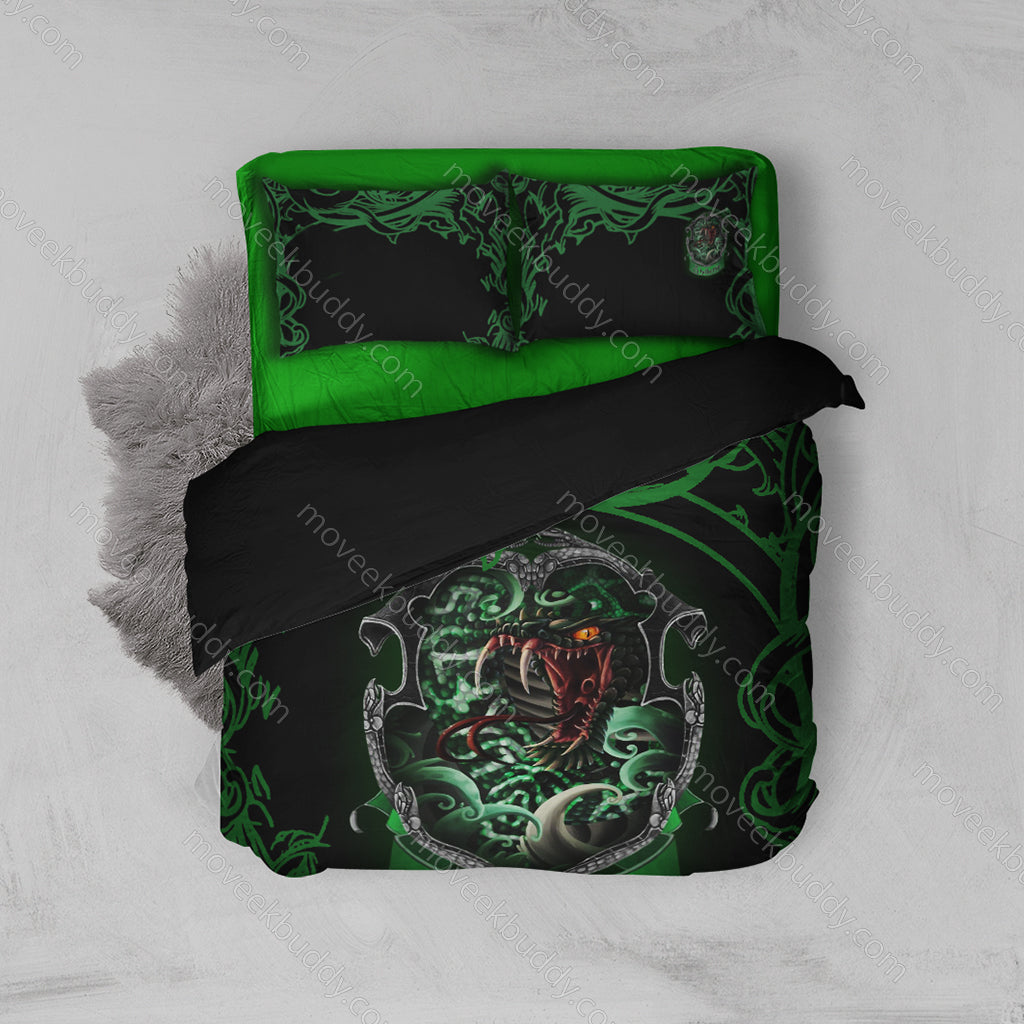 Cunning Like A Slytherin Harry Potter New Look Bed Set Twin (3PCS)  