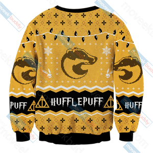 Harry Potter - Hufflepuff House Christmas Style Unisex 3D Sweater   